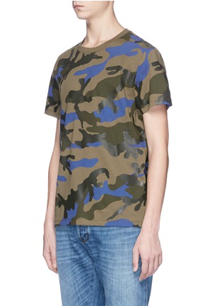Front View - Click To Enlarge - VALENTINO GARAVANI - Camouflage print T-shirt