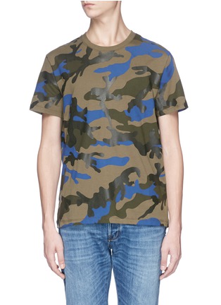 Main View - Click To Enlarge - VALENTINO GARAVANI - Camouflage print T-shirt