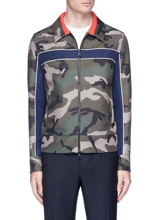 Main View - Click To Enlarge - VALENTINO GARAVANI - Camouflage print coach jacket