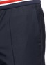 Detail View - Click To Enlarge - VALENTINO GARAVANI - Pintucked wool-mohair jogging pants