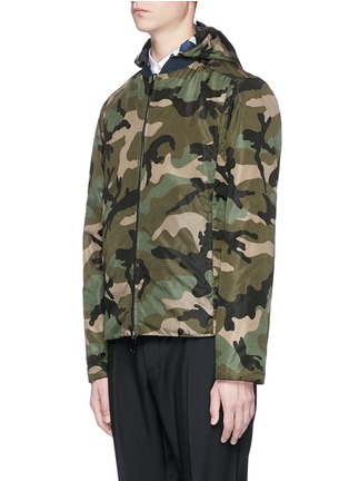 Front View - Click To Enlarge - VALENTINO GARAVANI - Camouflage print reversible blouson jacket