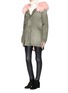 Figure View - Click To Enlarge - MR & MRS ITALY - Raccoon fur trim cotton parka