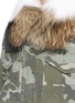 Detail View - Click To Enlarge - MR & MRS ITALY - Raccoon collar fox fur camouflage field jacket