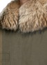 Detail View - Click To Enlarge - MR & MRS ITALY - Raccoon hood trim fox fur waterproof mini parka