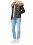 Figure View - Click To Enlarge - MR & MRS ITALY - Fur trim camouflage padded bomber jacket