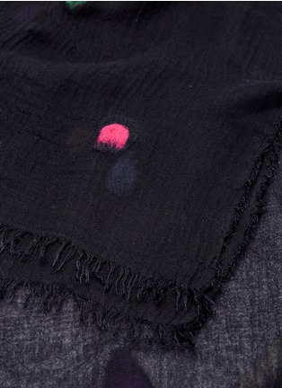 Detail View - Click To Enlarge - FALIERO SARTI - 'Bigne' dotted modal-silk-wool scarf
