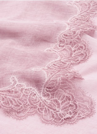 Detail View - Click To Enlarge - FALIERO SARTI - 'Consuelo' lace border modal-silk scarf