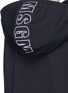 Detail View - Click To Enlarge - MSGM - Logo embroidered hoodie dress