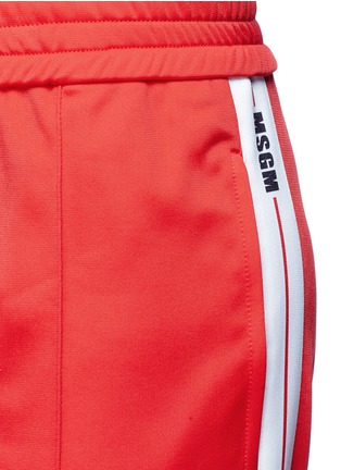 Detail View - Click To Enlarge - MSGM - Logo outseam fleece jersey sweatpants