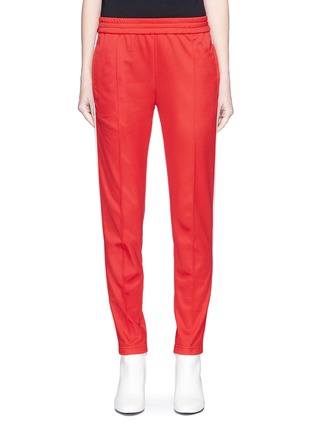 Main View - Click To Enlarge - MSGM - Logo outseam fleece jersey sweatpants