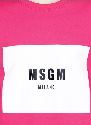 Detail View - Click To Enlarge - MSGM - Logo print sweatshirt