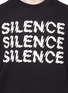 Detail View - Click To Enlarge - MC Q - 'Triple Silence' print sweatshirt