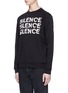 Front View - Click To Enlarge - MC Q - 'Triple Silence' print sweatshirt