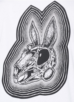Detail View - Click To Enlarge - MC Q - 'Bunny Be Here Now' print long sleeve T-shirt