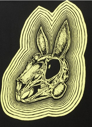 Detail View - Click To Enlarge - MC Q - 'Bunny Be Here Now' print T-shirt
