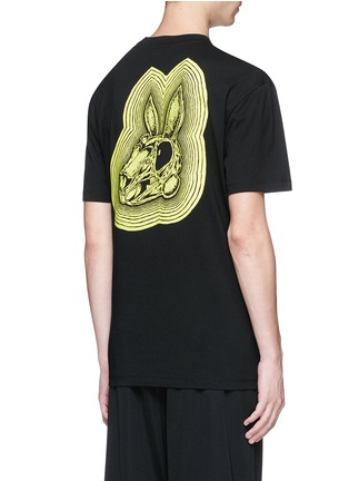 Back View - Click To Enlarge - MC Q - 'Bunny Be Here Now' print T-shirt