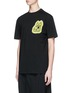 Front View - Click To Enlarge - MC Q - 'Bunny Be Here Now' print T-shirt