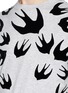 Detail View - Click To Enlarge - MC Q - 'Swallow Swarm' velvet flock print T-shirt