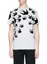 Main View - Click To Enlarge - MC Q - 'Swallow Swarm' velvet flock print T-shirt