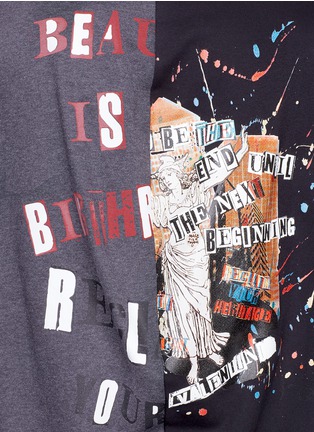 Detail View - Click To Enlarge - VALENTINO GARAVANI - x Jamie Reid slogan print oversized sweatshirt