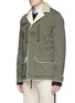 Front View - Click To Enlarge - VALENTINO GARAVANI - x Jamie Reid slogan print lambskin shearling collar coat