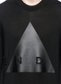 Detail View - Click To Enlarge - MC Q - 'END' triangle appliqué sweater