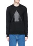 Main View - Click To Enlarge - MC Q - 'END' triangle appliqué sweater