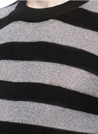 Detail View - Click To Enlarge - MC Q - Metallic stripe sweater