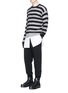 Figure View - Click To Enlarge - MC Q - Metallic stripe sweater