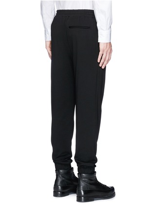 Back View - Click To Enlarge - MC Q - Pleated jersey track pants