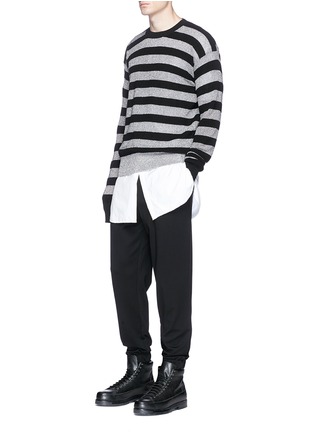 Figure View - Click To Enlarge - MC Q - Pleated jersey track pants