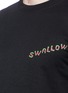 Detail View - Click To Enlarge - MC Q - 'Swallow' slogan print long sleeve T-shirt