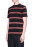 Front View - Click To Enlarge - MC Q - '70s Track Stripe' cotton piqué T-shirt