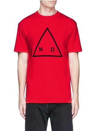 Main View - Click To Enlarge - MC Q - 'END' triangle print T-shirt