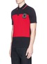 Front View - Click To Enlarge - MC Q - Colourblock jersey polo shirt