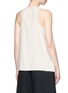Back View - Click To Enlarge - HELMUT LANG - Ruffle crepe sleeveless top