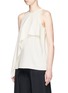 Front View - Click To Enlarge - HELMUT LANG - Ruffle crepe sleeveless top