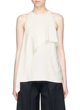 Main View - Click To Enlarge - HELMUT LANG - Ruffle crepe sleeveless top