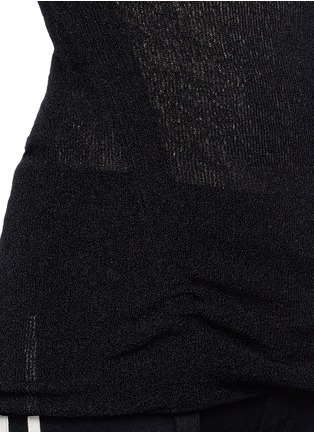 Detail View - Click To Enlarge - HELMUT LANG - Drawstring sheer sweater
