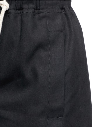 Detail View - Click To Enlarge - HELMUT LANG - Drawstring waist twill shorts