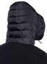  - MONCLER - Knit panel down puffer zip hoodie