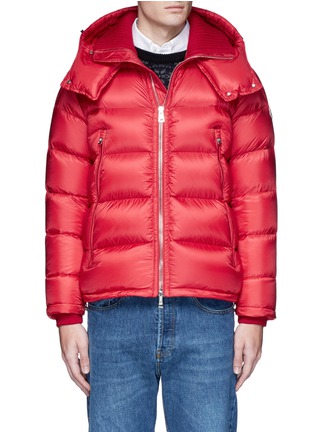 Main View - Click To Enlarge - MONCLER - 'Pascal' detachable hood down puffer jacket