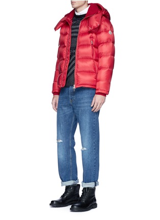 Figure View - Click To Enlarge - MONCLER - 'Pascal' detachable hood down puffer jacket