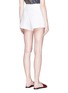 Back View - Click To Enlarge - CHLOÉ - Broderie anglaise cady shorts