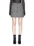 Main View - Click To Enlarge - HELMUT LANG - Houndstooth plaid wool tweed skirt