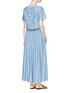 Figure View - Click To Enlarge - CHLOÉ - Button top overlay chambray dress