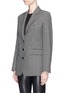Front View - Click To Enlarge - HELMUT LANG - Houndstooth wool tweed blazer