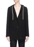 Main View - Click To Enlarge - HELMUT LANG - Hooded twill blazer