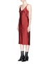 Front View - Click To Enlarge - HELMUT LANG - Satin camisole dress