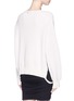 Back View - Click To Enlarge - HELMUT LANG - 'Essential' cutout side cotton-blend sweater